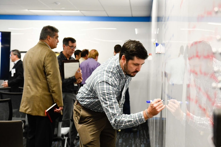 Participants at the additive manufacturing workshop.