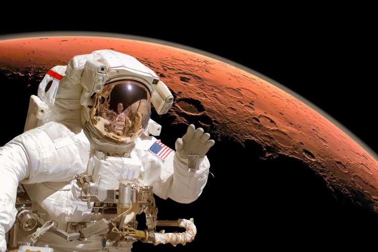 Astronaut in outer space