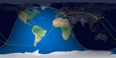 Antares Rocket Body (ID 43705) Reentry Prediction Image