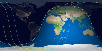PSLV Rocket Body (ID 43129) Reentry Prediction Image