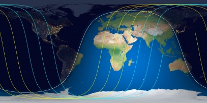 CZ-11 Rocket Body (ID 43945) Reentry Prediction Image