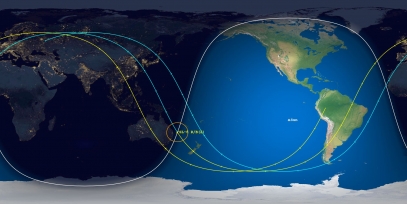 SL-6 Rocket Body (ID 8462) Reentry Prediction Image
