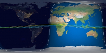 Ariane 5 Debris (ID 40616) Reentry Prediction Image