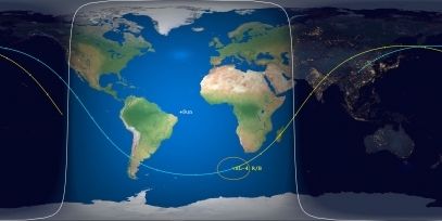 SL-4 Rocket Body (ID 44070) Reentry Prediction Image