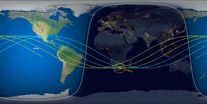 H-1 Rocket Body (ID 20230) Reentry Prediction Image