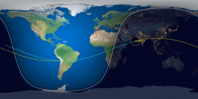 GSLV Rocket Body (ID 41753) Reentry Prediction Image