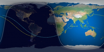 Electron Rocket Body (ID 44075) Reentry Prediction Image