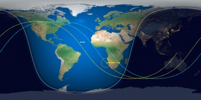 Antares Rocket Body (ID 44206) Reentry Prediction Image