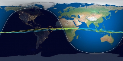 Ariane 5 Debris (ID 40335) Reentry Prediction Image