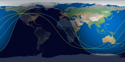 SL-4 Rocket Body (ID 44438) Reentry Prediction Image