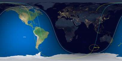PSLV Debris (ID 36801) Reentry Prediction Image