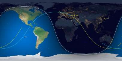CZ-3B Debris (ID 38252) Reentry Prediction Image