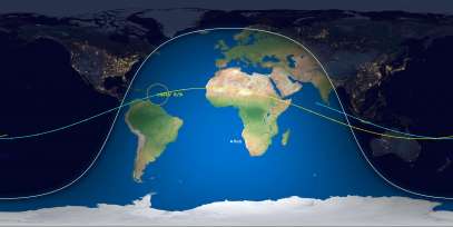 GSLV Rocket Body (ID 43242) Reentry Prediction Image