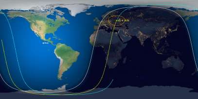 SL-4 Rocket Body (ID 42800) Reentry Prediction Image
