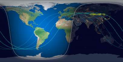Starlink 51 (ID 44272) Reentry Prediction Image