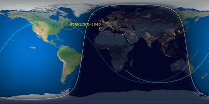 Starlink-1040 (ID 44745) Reentry Prediction Image