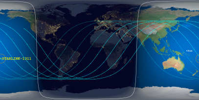 STARLINK-1311 (ID 45363) Reentry Prediction Image