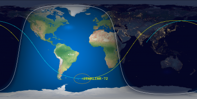STARLINK-72 (ID 44263) Reentry Prediction Image