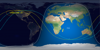 STARLINK-65 (ID 44276) Reentry Prediction Image