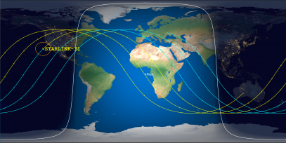 STARLINK-31 (ID 44235) Reentry Prediction Image