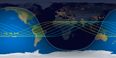 CZ-3B Rocket Body (ID 38015) Reentry Prediction Image