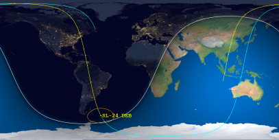 SL-24 Debris (ID 40048) Reentry Prediction Image