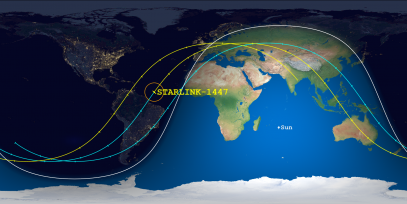 STARLINK-1447 (ID 45664) Reentry Prediction Image