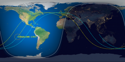 STARLINK-1900 (ID 47176) Reentry Prediction Image