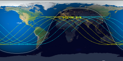 CZ-2F Rocket Body (ID 48853) Reentry Prediction Image