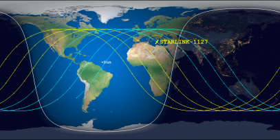 STARLINK-1127 (ID 45091) Reentry Prediction Image
