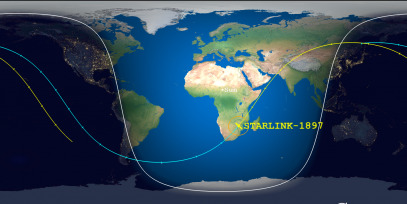 STARLINK-1897 (ID 46761) Reentry Prediction Image