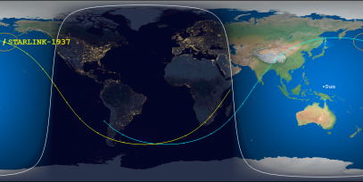 STARLINK-1937 (ID 46773) Reentry Prediction Image