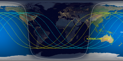STARLINK-1824 (ID 46721) Reentry Prediction Image